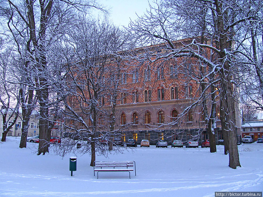 Пори в зимнюю пору Пори, Финляндия
