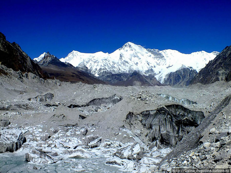 Чо Ойю (восьмитысячник) и ледник Нгозумба Непал