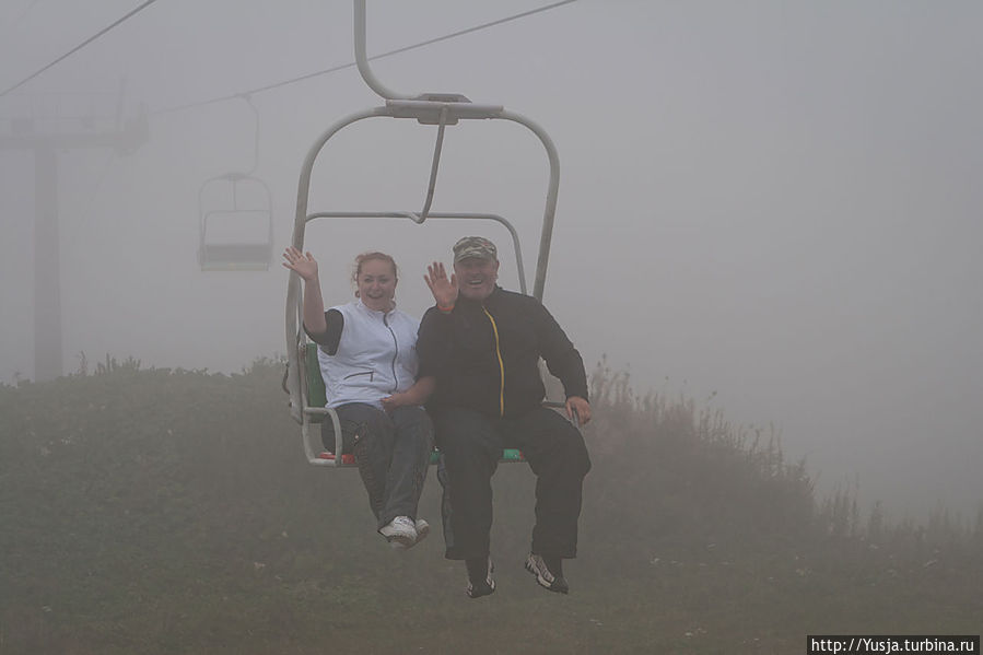 Встреча с туманом на горе Зворец Львовская область, Украина