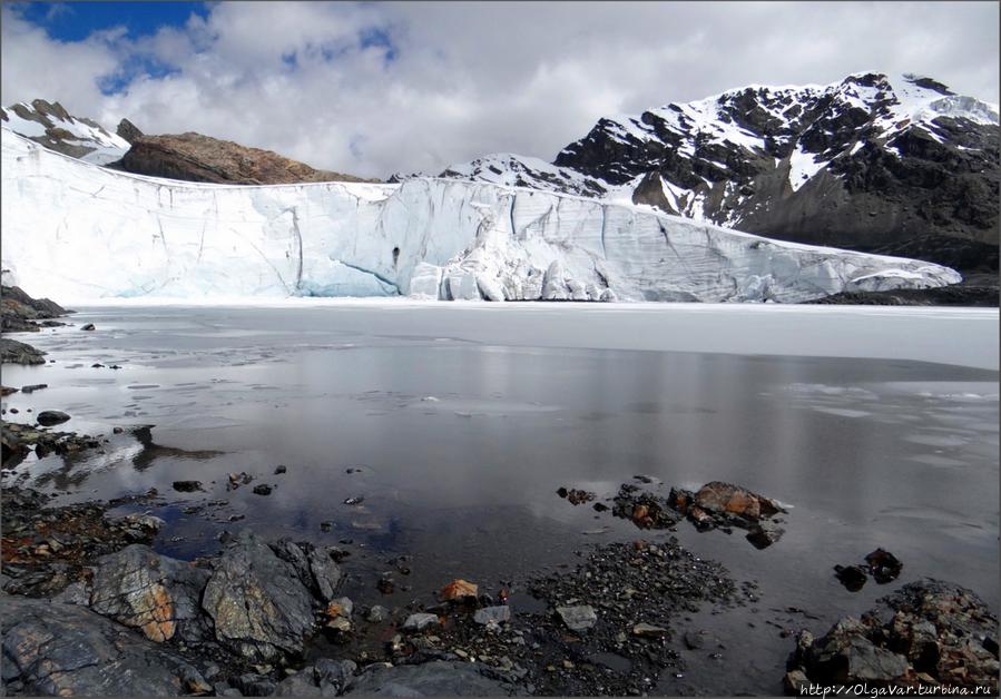 В таком ледниковом озере вряд ли искупаешься, если только не морж... Уаскаран Национальный Парк, Перу