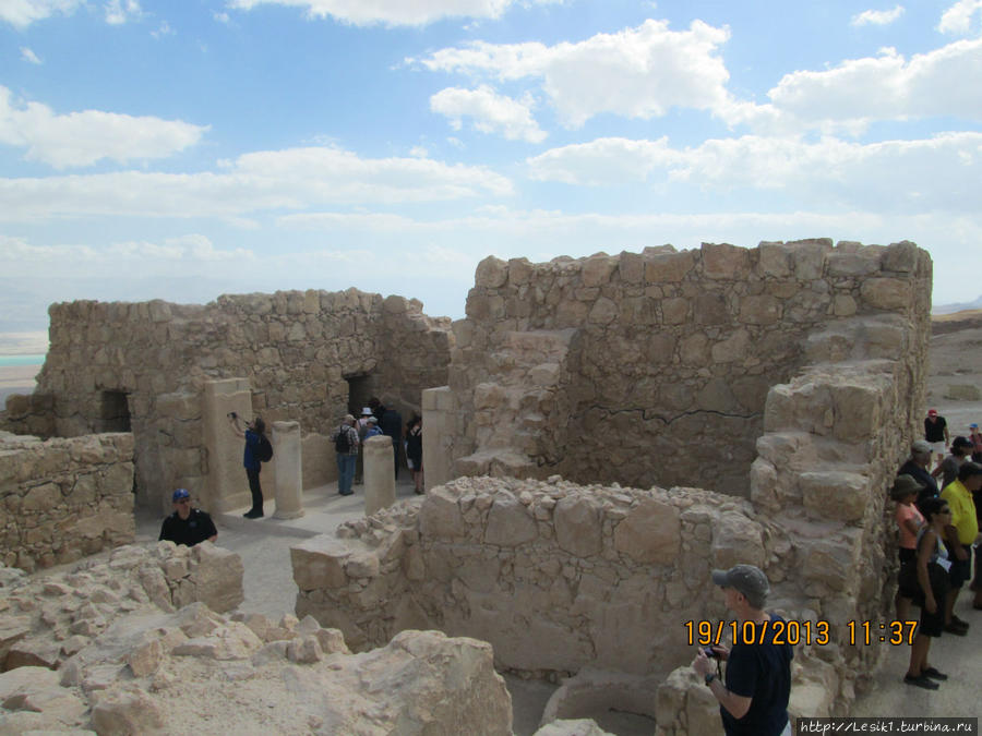 Руины Северного дворца Ирода великого Масада крепость, Израиль