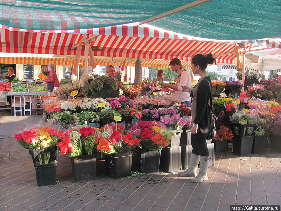 Цветочный рыно Ницца, Франция