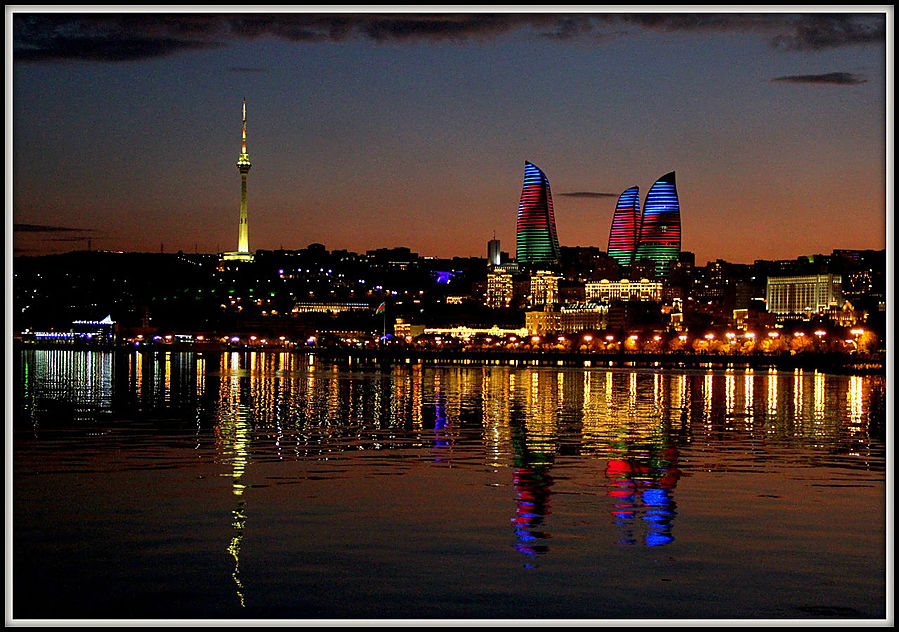 Знакомство с самым большим городом Кавказа Баку, Азербайджан