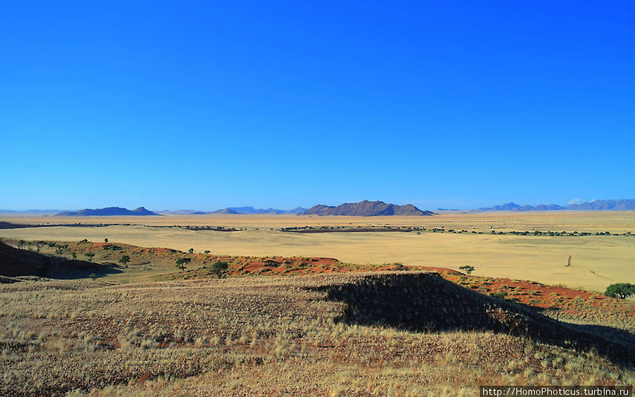Сердце Намиба: окаменелые дюны