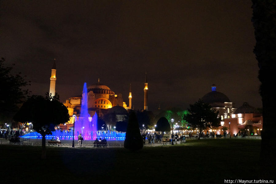 Огни       Святой    Софии... Стамбул, Турция
