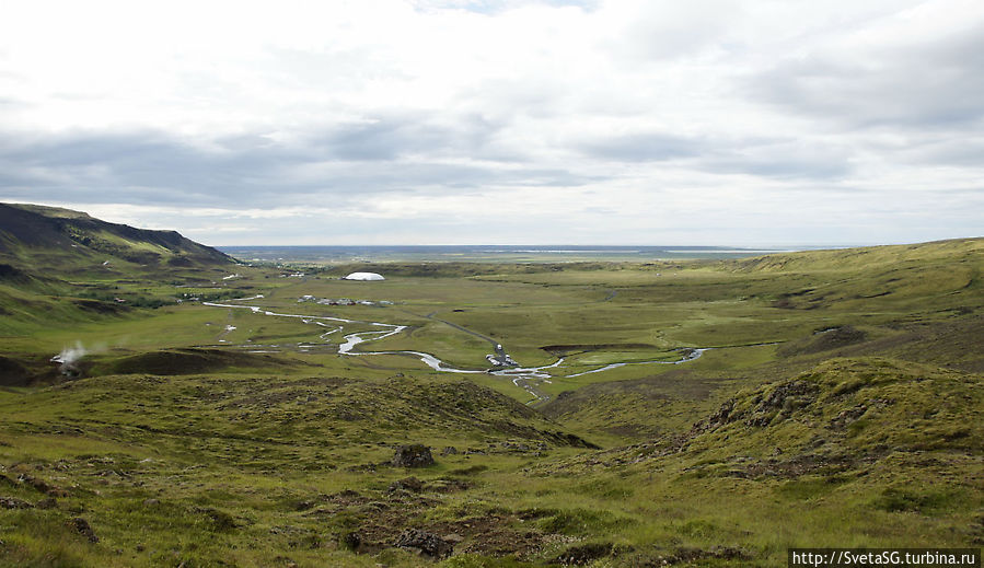 Долина горячих источников вблизи Hveragerdi Южная Исландия, Исландия