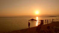 Закат на Мертвом море.