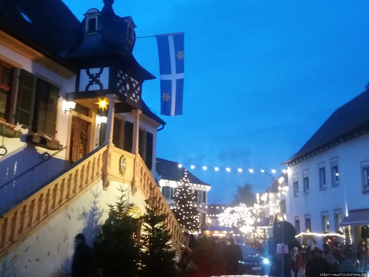 Атмосферный Рождественский базар в Дайдесхайме Дайдесхайм, Германия