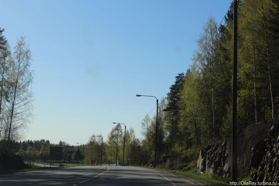Просто финская дорога локального значения... На пути в Савонлинну. Йоэнсуу, Финляндия