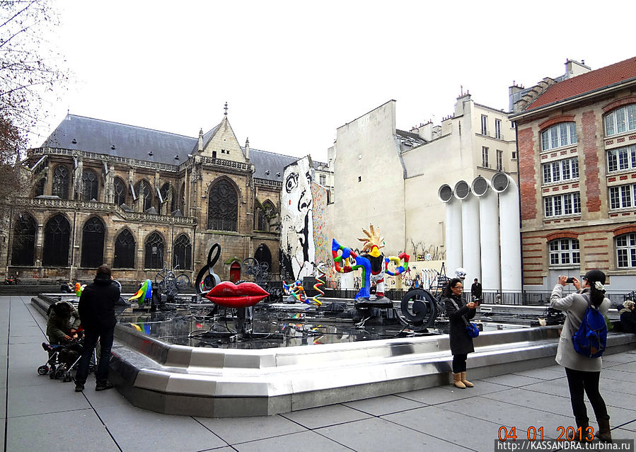 Площадь Игоря Стравинского Париж, Франция