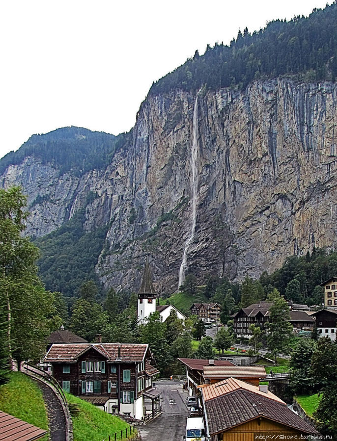 Staubbachfall Лаутербрюнен, Швейцария