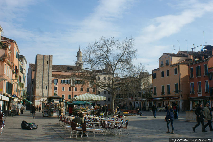 площадь Santa Margherita Венеция, Италия