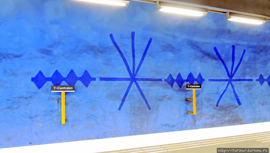 Указатель станций метро Стокгольм, Швеция