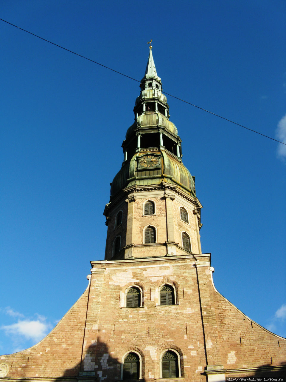О церкви Святого Петра Рига, Латвия