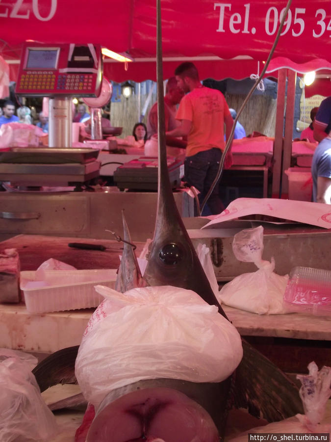 Рыбный рынок в Катании