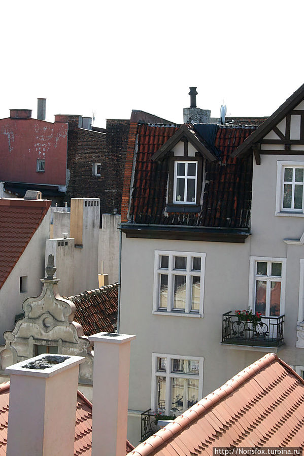 вид из окна гостиницы Торунь, Польша