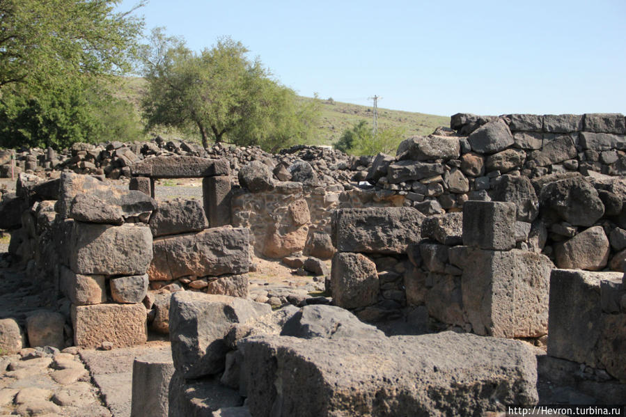 Древний базальтовый город Коразим Коразим, Израиль