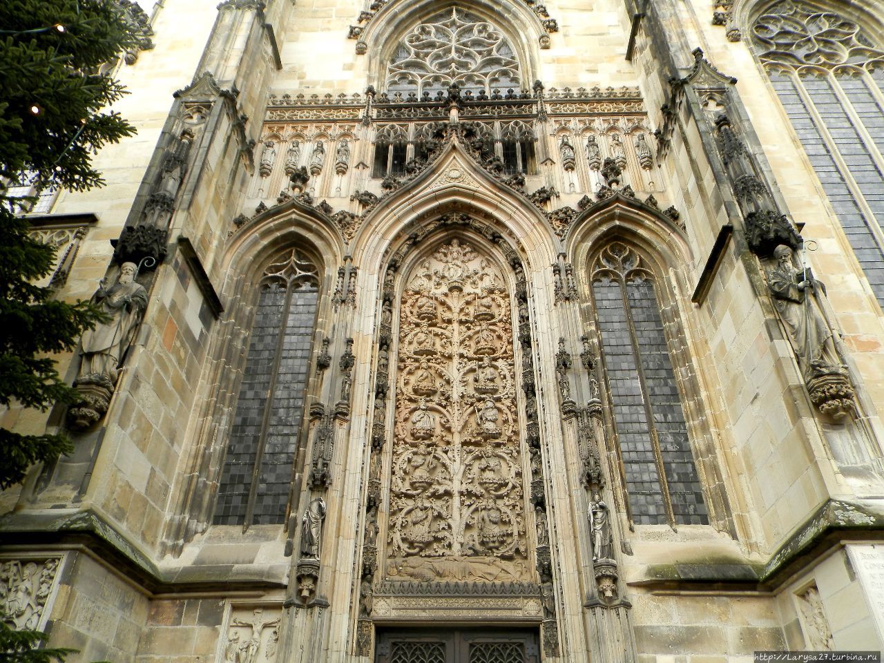 Церковь Св. Ламберта, южный фасад Древо Иессеево Мюнстер, Германия