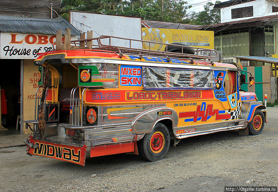 *Самый распространенный общественный транспорт на Бохоле, как и на остальных островах, — это джипни Остров Бохол, Филиппины