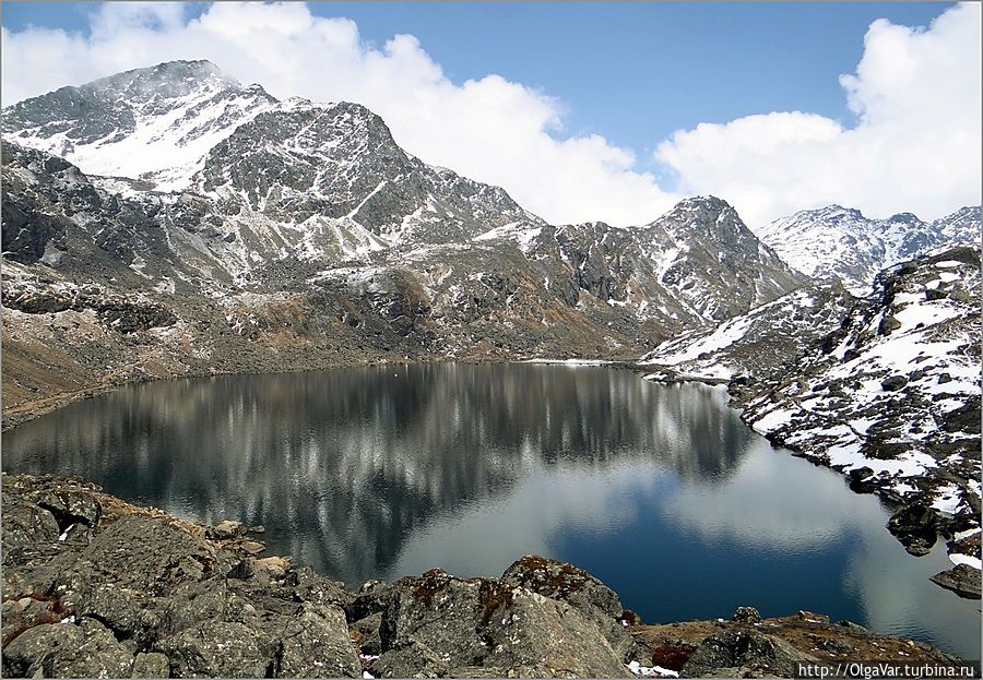 Синие воды священного озера Госайкунда Госайкунд, Непал