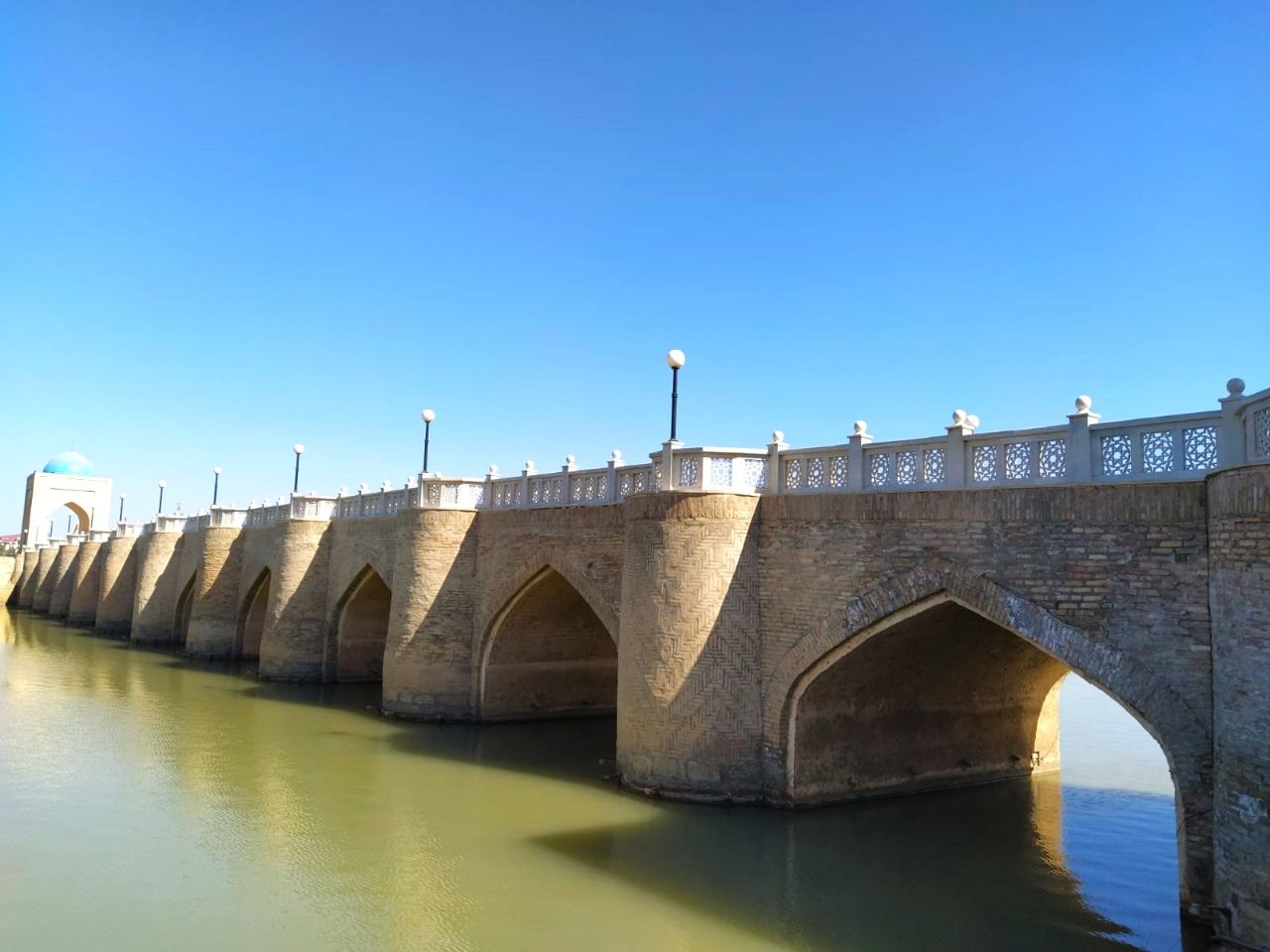Мост Амира Тимура в Карши Карши, Узбекистан