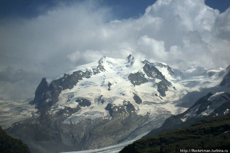 Сама Монте Роза и пик Дюфур Сама Монте Роза и пик Дюфур