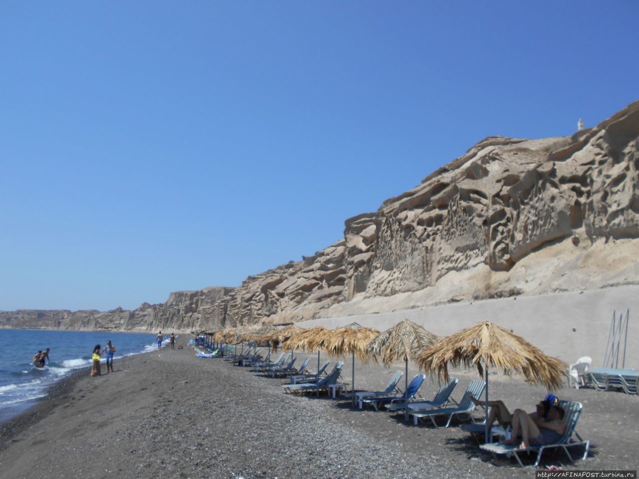 Пляж Влихада — спор планет Влихада, остров Санторини, Греция
