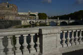Мост святого Ангела с моста Витторио Эмануэле