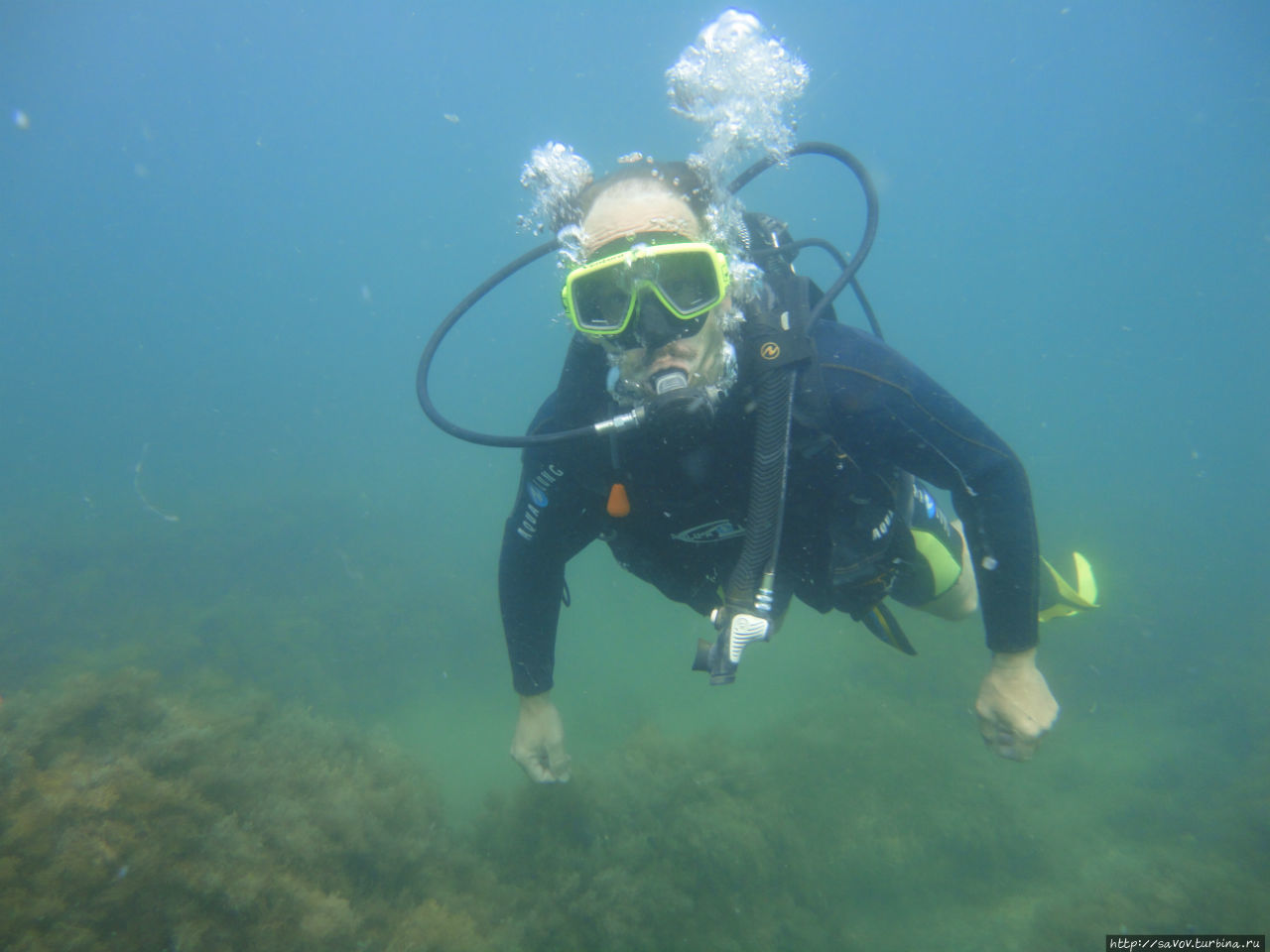 Под водой в Новомихайловс