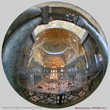 Собор св. Софии интерьер с 2 этажа.  Фотография сделана через объектив РЫБИЙ ГЛАЗ, это позволяет мне делать захват видимого на 180 градусов...
