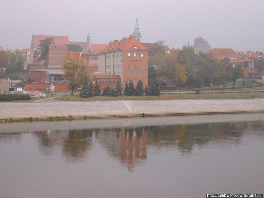 Река Висла в Торуне Торунь, Польша