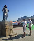 Памятник Максимилиану Волошину на набережной Коктебеля