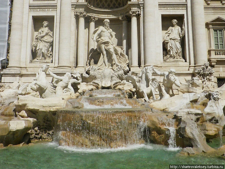 Бросьте монетку в фонтан Треви Рим, Италия