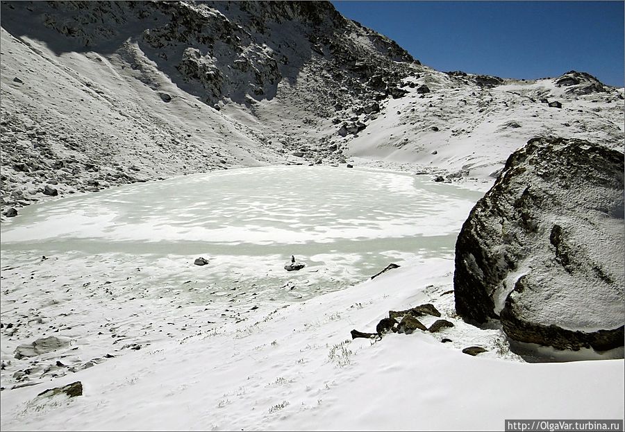 Замерзшее озеро Госайкунд, Непал