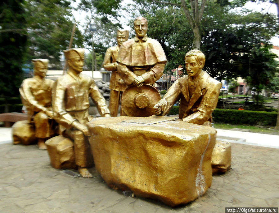 Эта композиция отражает исторический момент из жизни Малайбалая во времена испанских колонизаторов Эта композиция отражает исторический момент из жизни Малайбалая во времена испанских колонизаторов