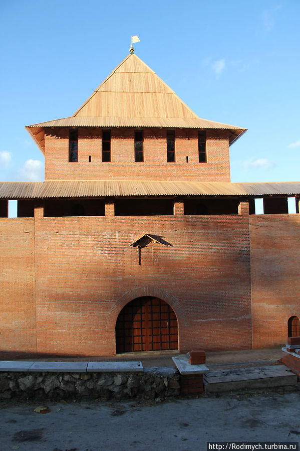 Вид башни изнутри Кремля Нижний Новгород, Россия