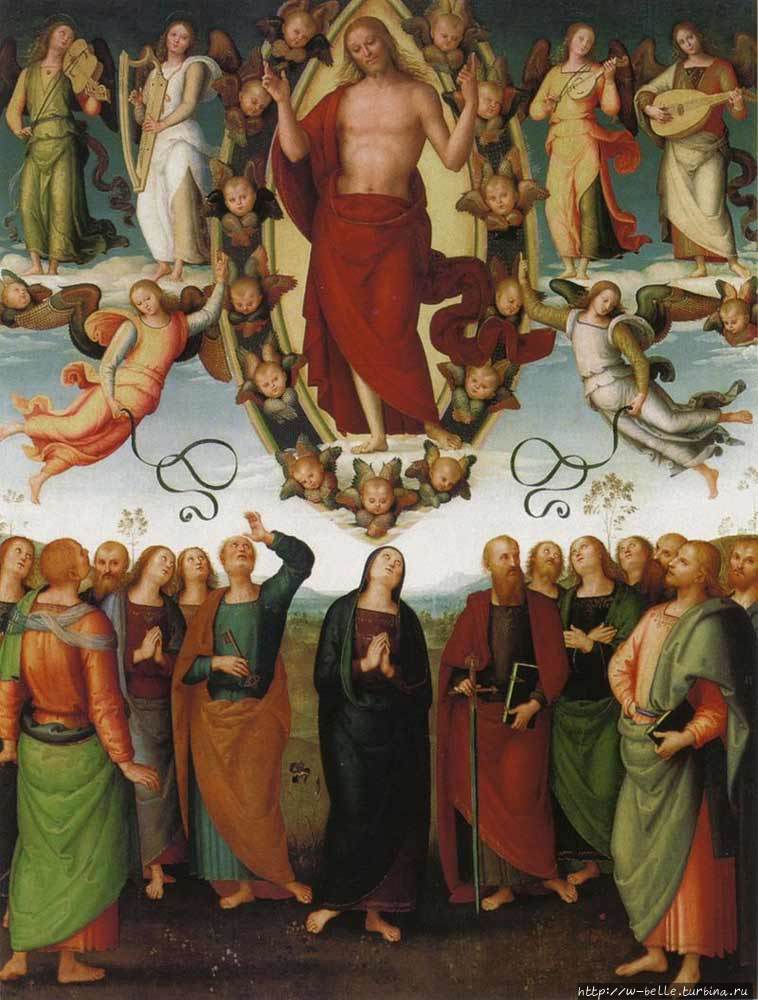 Пьетро Перуджино. Вознесение Христа, 1495-1498гг Сансеполькро, Италия
