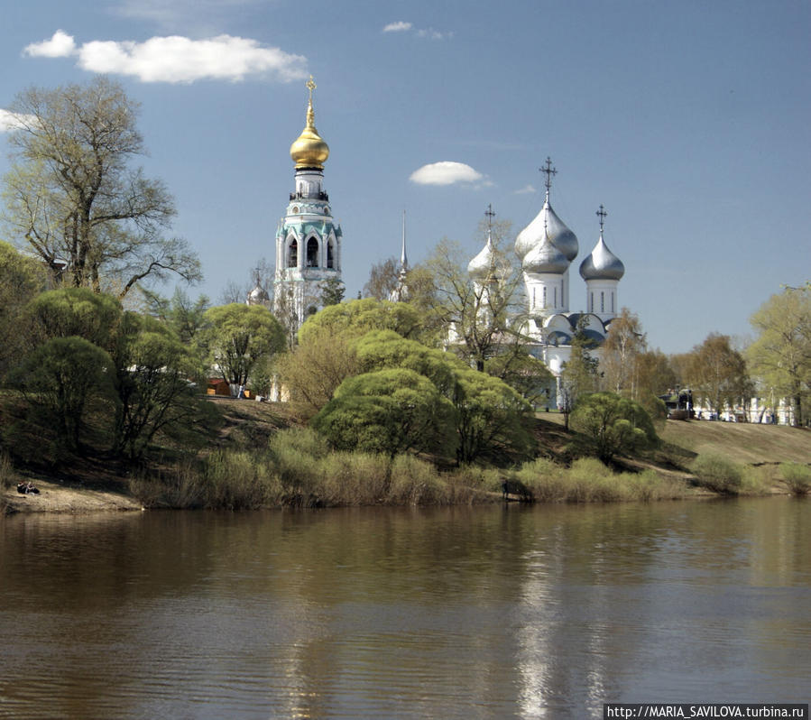 Вид на Софийский собор и колокольню Вологда, Россия