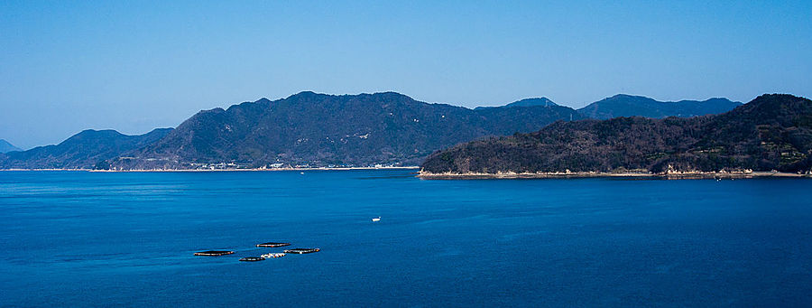 Дорога среди островов Имабари, Япония