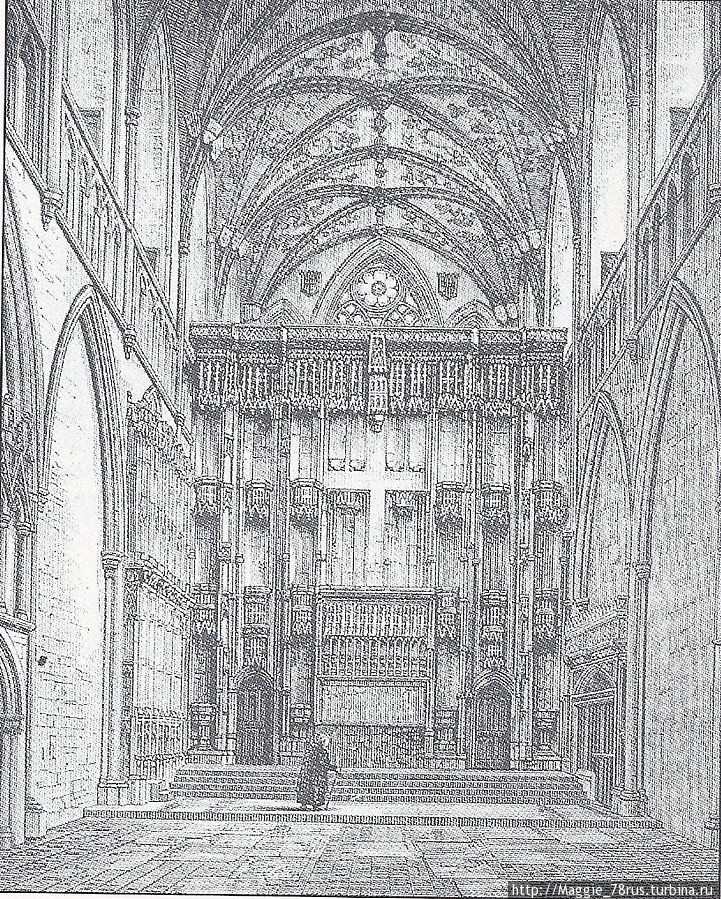 Главный Алтарь в 1877 году Сент-Олбанс, Великобритания