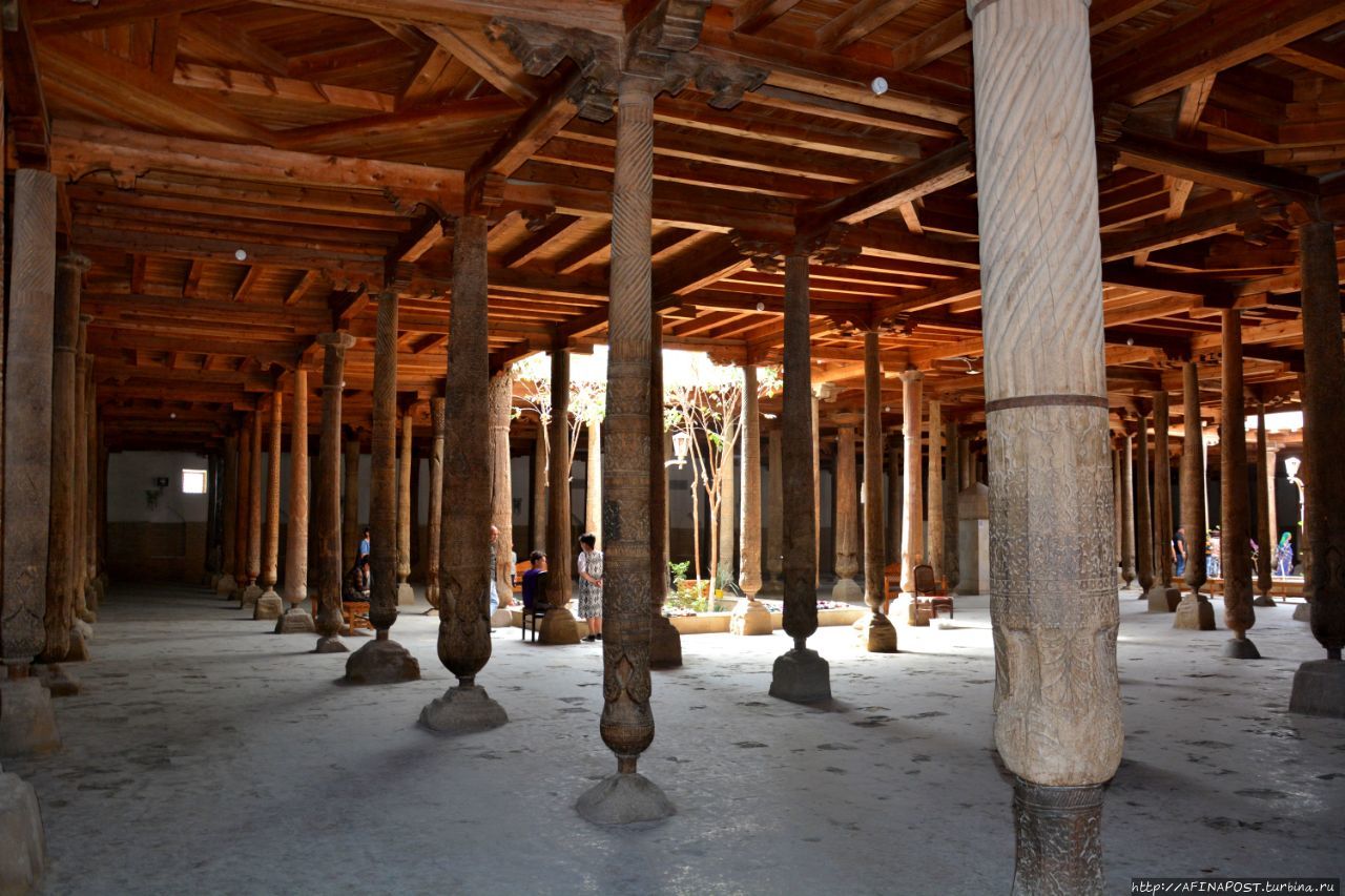 Хива. Ичан-Кала. Джума-мечеть и её минарет
