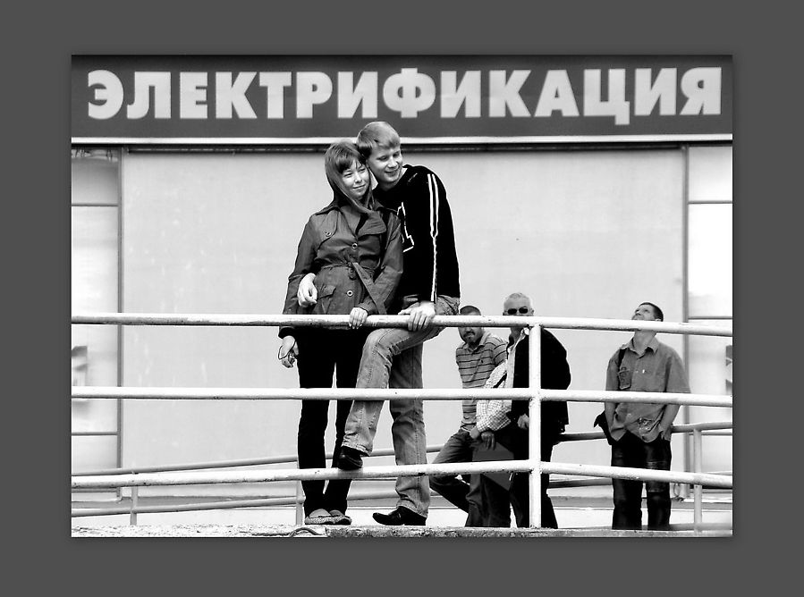 Гордость двух стран в черно-белом цвете Москва, Россия