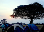 Восход солнца в кемпинге Симба на плато Нгоронгоро