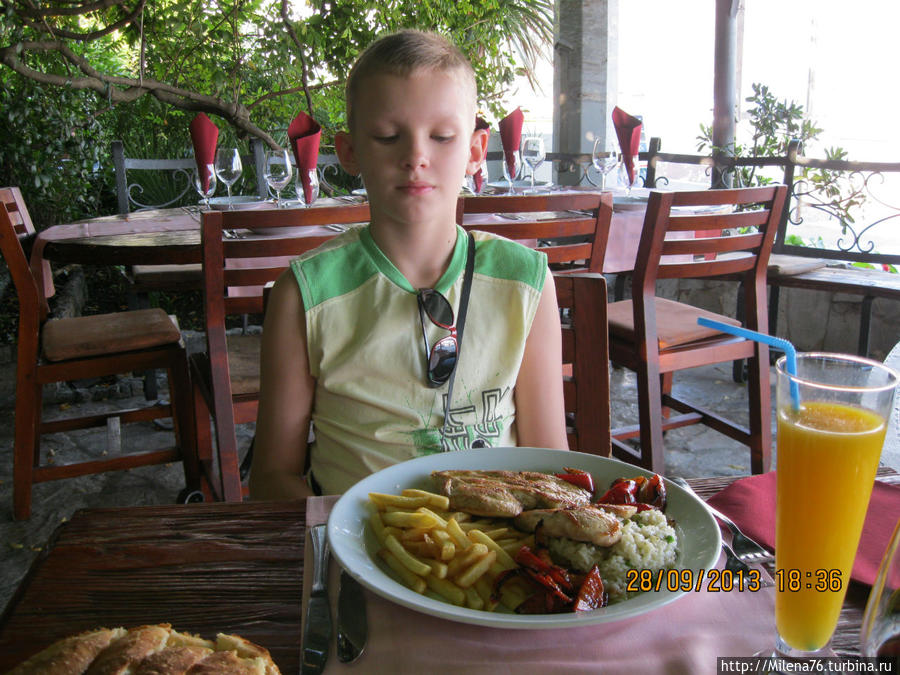 Куриное филе с овощами Будва, Черногория