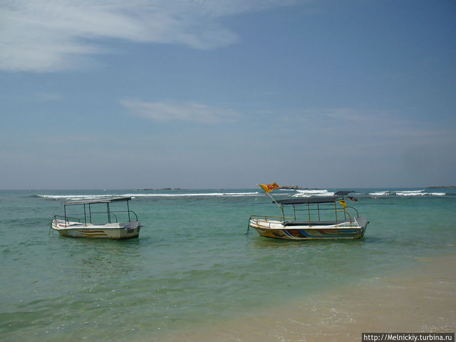 Один из лучших пляжей мира Унаватуна, Шри-Ланка