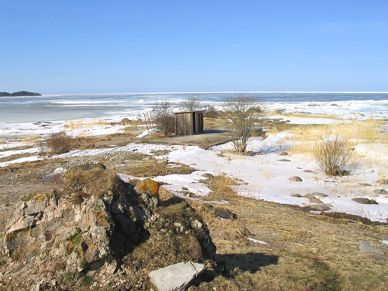 Замерзшее море зимой Кунда, Эстония