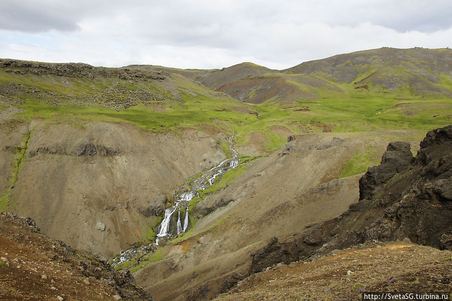 Долина горячих источников вблизи Hveragerdi Южная Исландия, Исландия