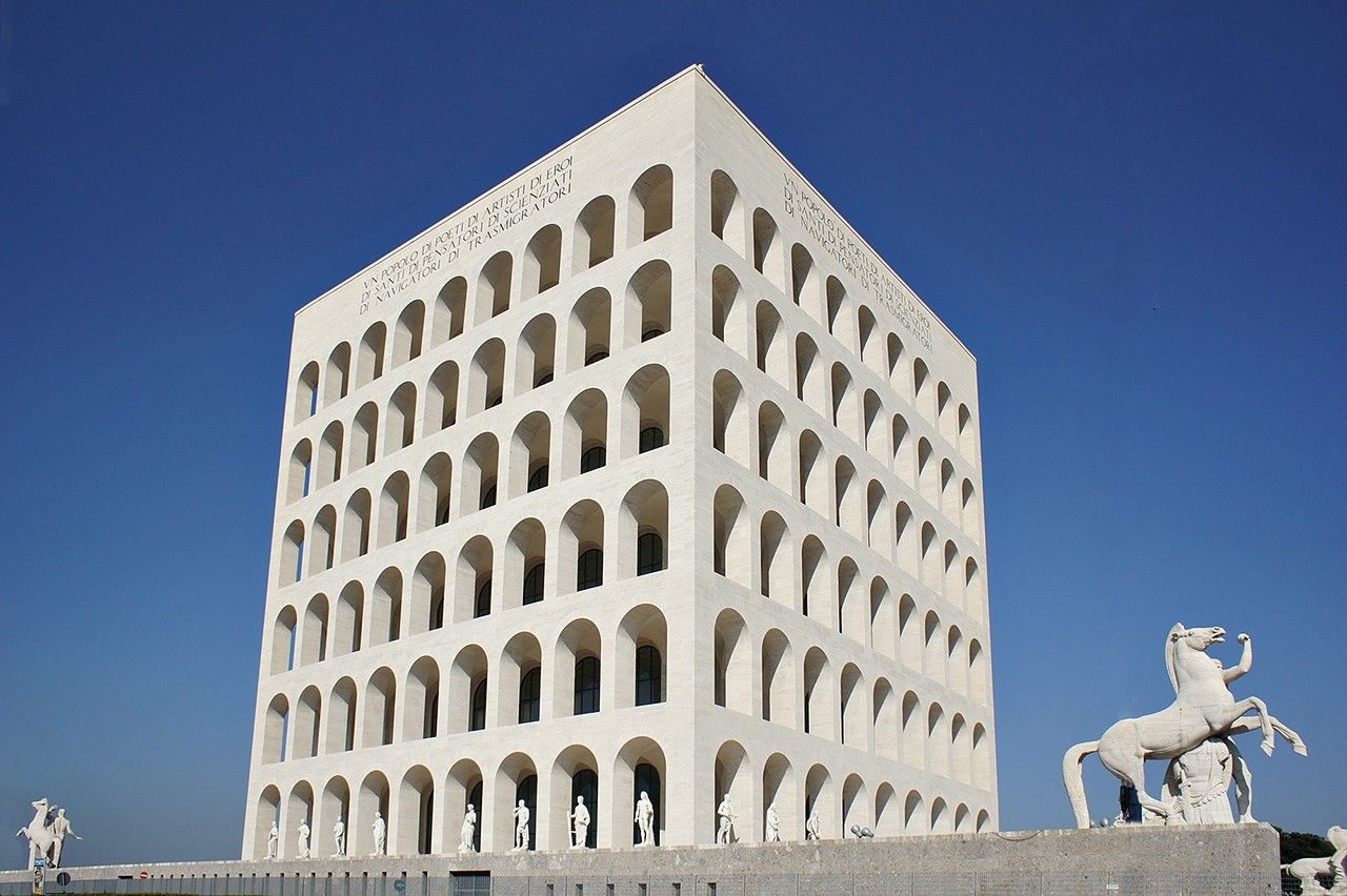 Комплекс зданий квартал ЕУР Рим, Италия