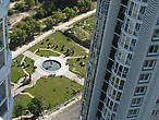Вид на фонтан с высоты 26-го этажа