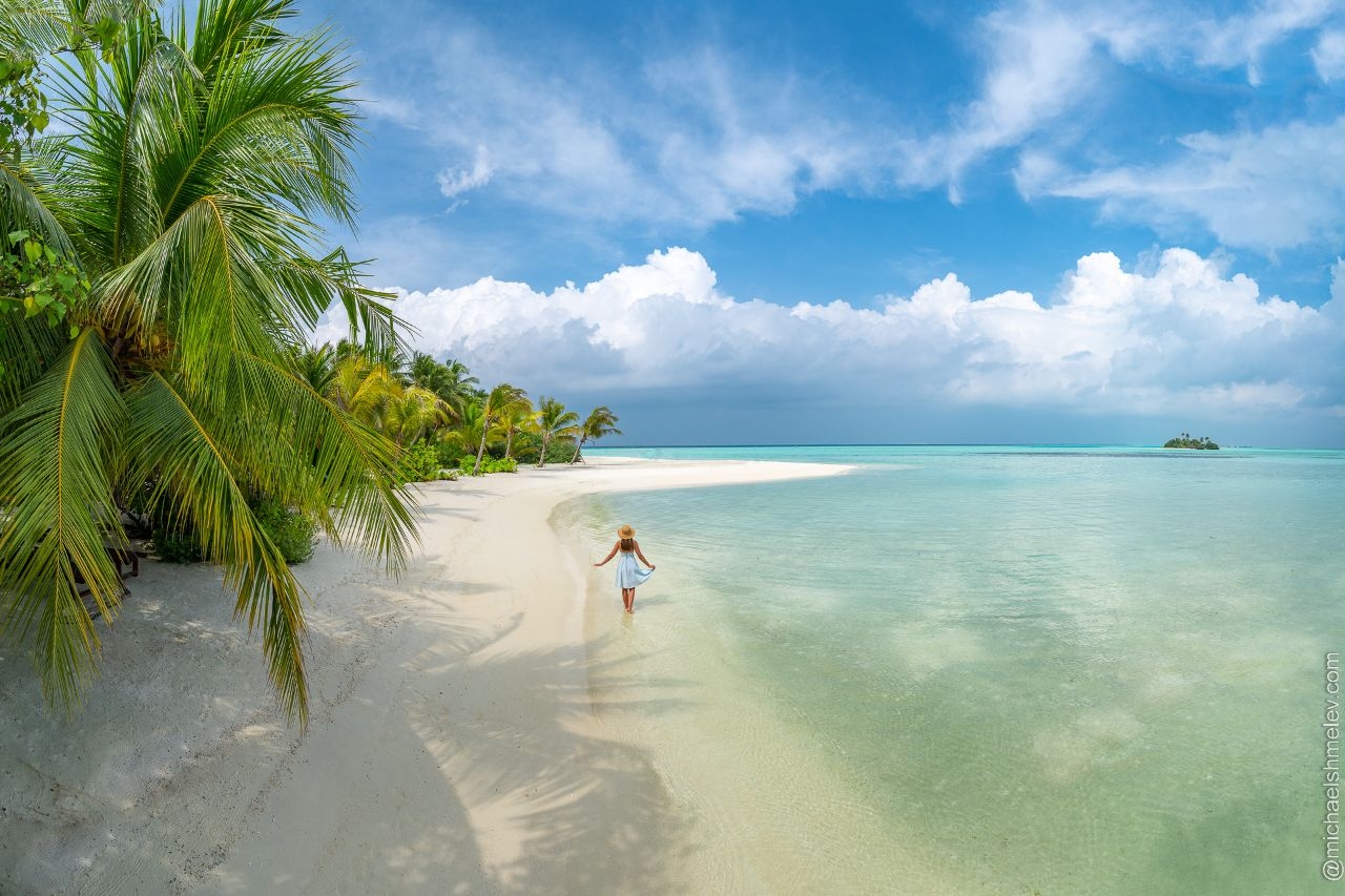 Необитаемый остров в Индийском океане Мальдивские острова